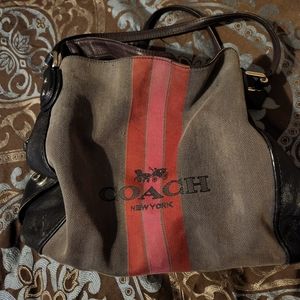 Authentic Coach Bag Brown&Maroon